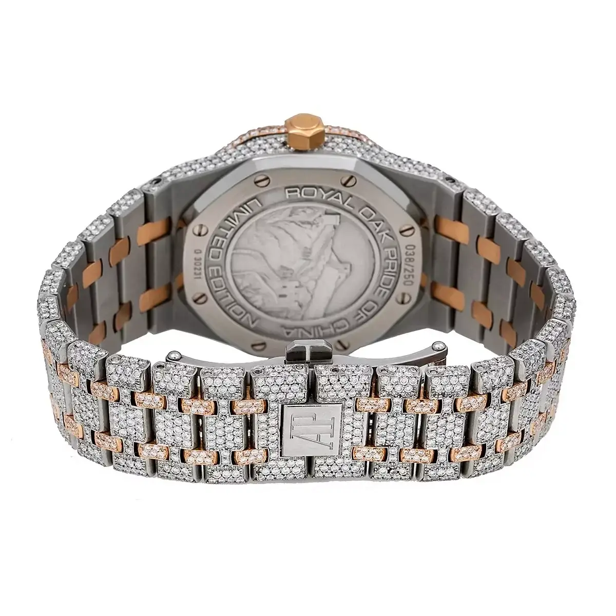 39mm AP Royal Oak Men’s Diamond Watch Rose Gold 25168sr 22.75ct - image 3