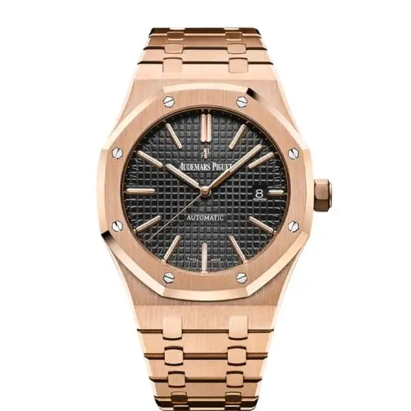 AP Royal Oak Selfwinding with Black Dial 41mm 18k Rose Gold Watch 15400OR.OO.1220OR.01 - image 1