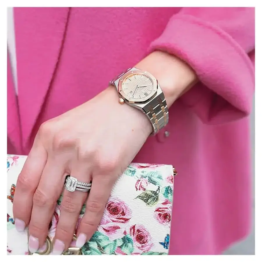 AP Two Tone 33MM Royal Oak Automatic Watch for Womens - image 3