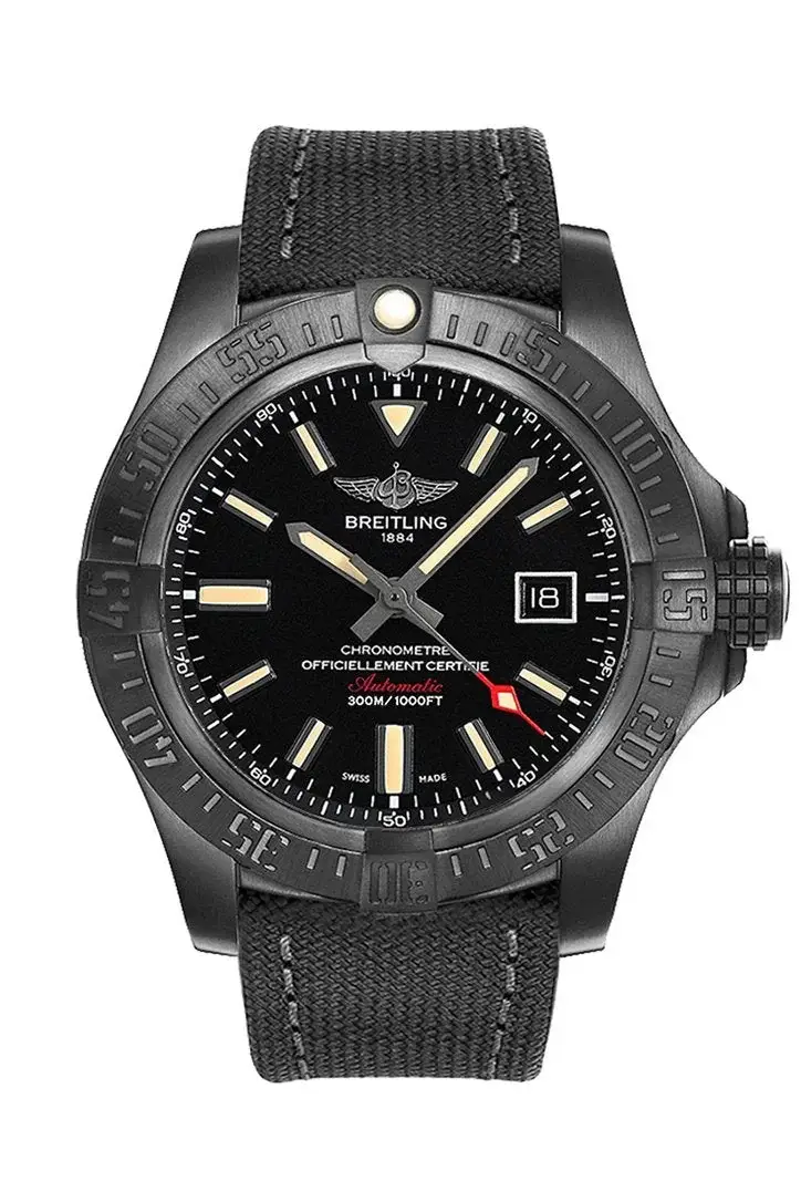 BRE Avenger Blackbird Black Fabric Men’s Watch V1731010-BD12 - image 1