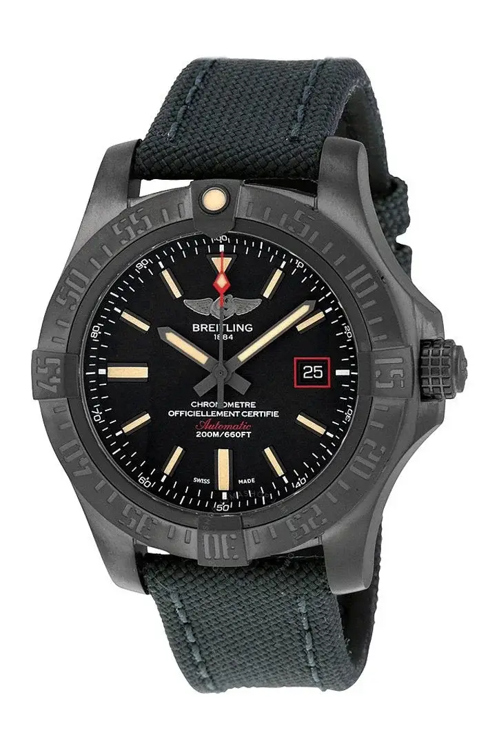 BRE Avenger Blackbird Black Fabric Stap V1731110 BD74 - image 1