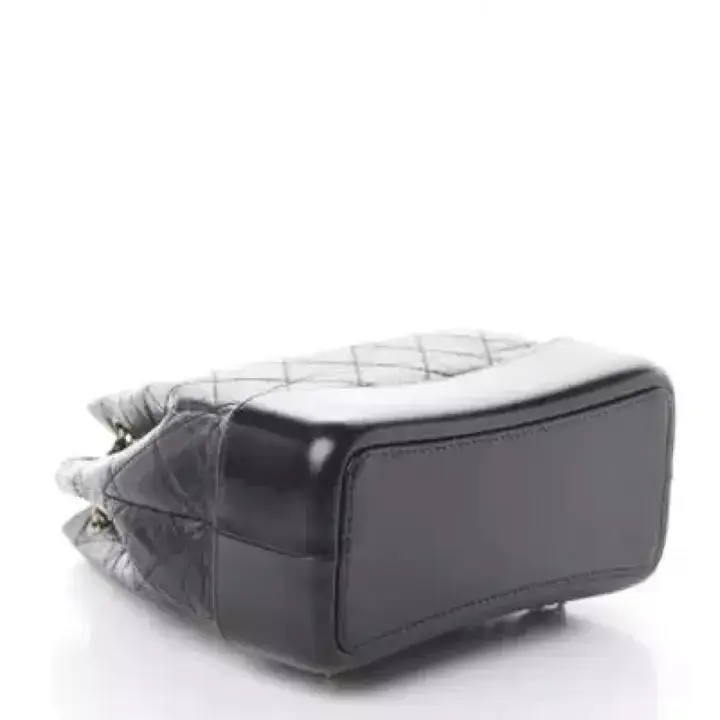 CC Aged Calfskin Quilted Small Gabrielle Backpack Black - image 2