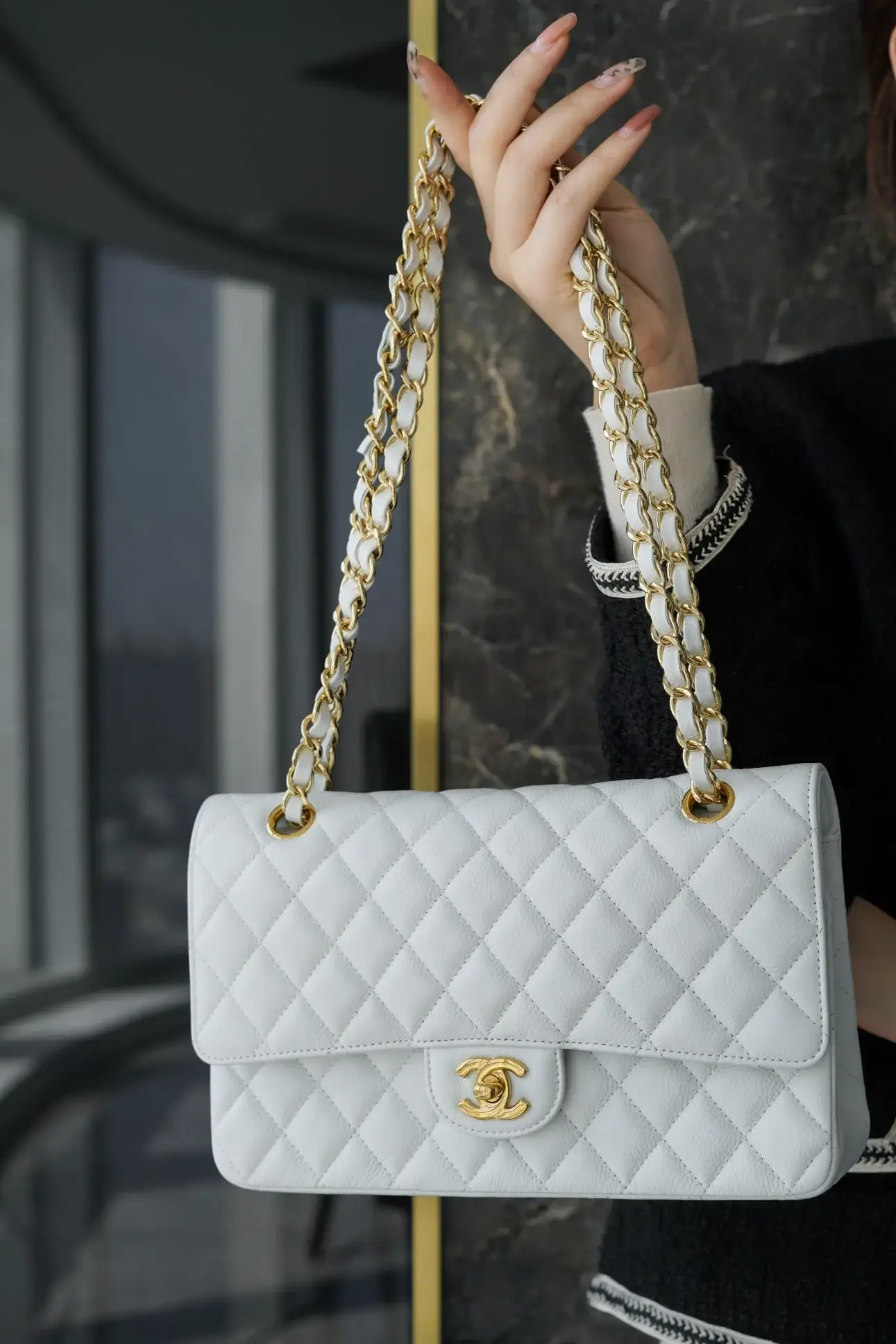 CC CF25 Classic flap bag Caviar leather - image 14