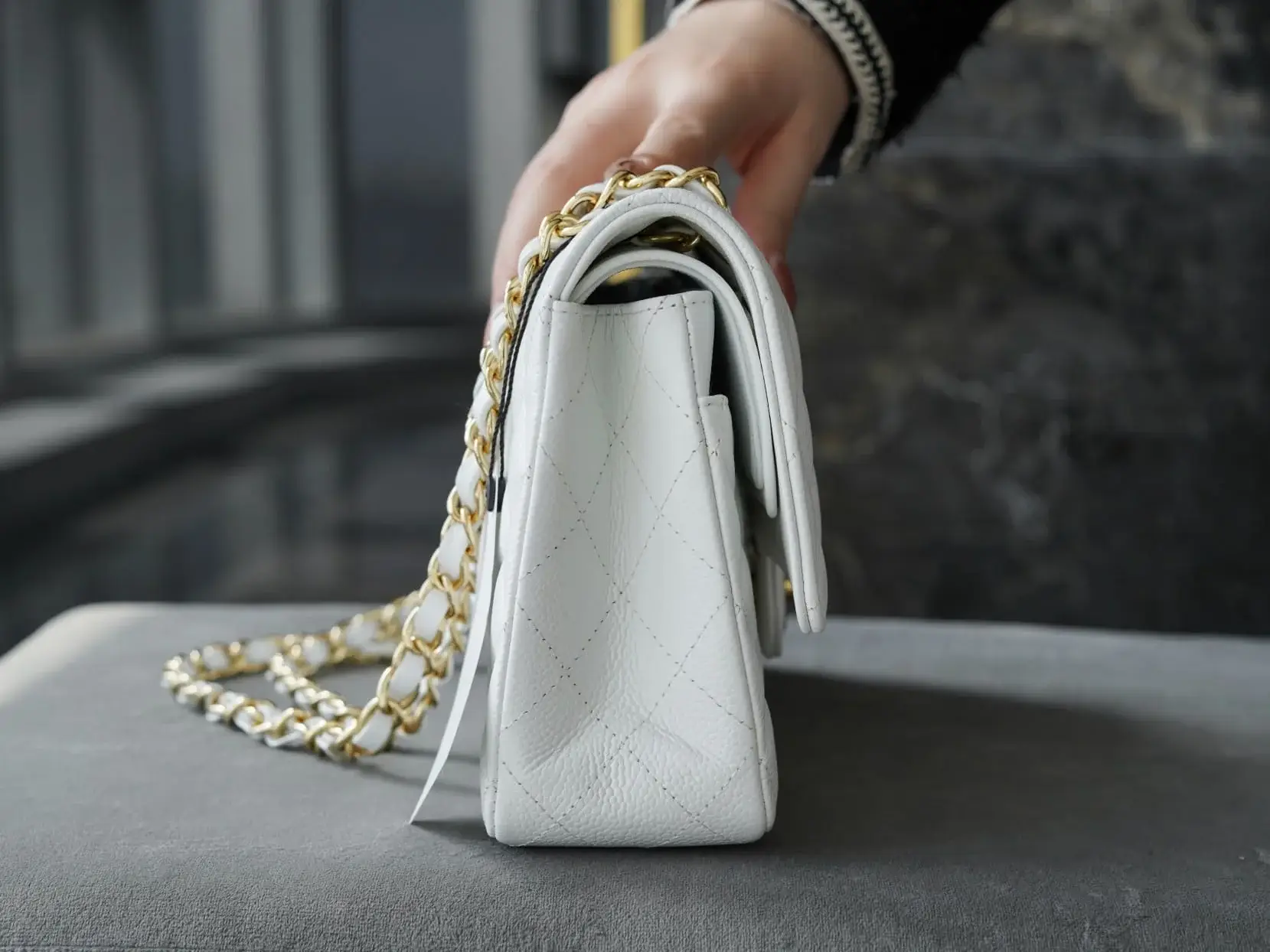 CC CF25 Classic flap bag Caviar leather - image 5