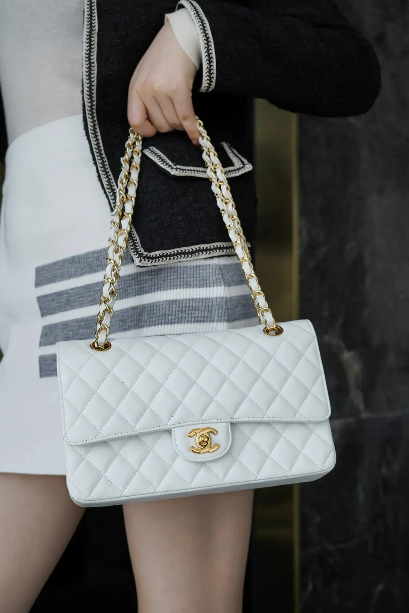 CC CF25 Classic flap bag Caviar leather - image 9
