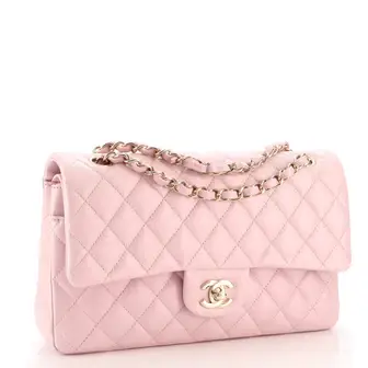 CC Classic Double Flap Bag Quilted Iridescent Calfskin Medium - image 3