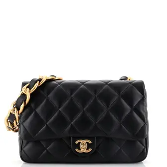 CC Funky Town Flap Bag Quilted Lambskin Large - image 2
