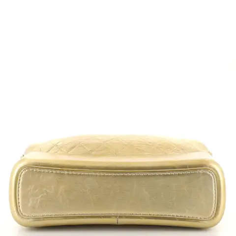 CC Gabrielle Hobo Quilted Metallic Aged Calfskin Large - image 3