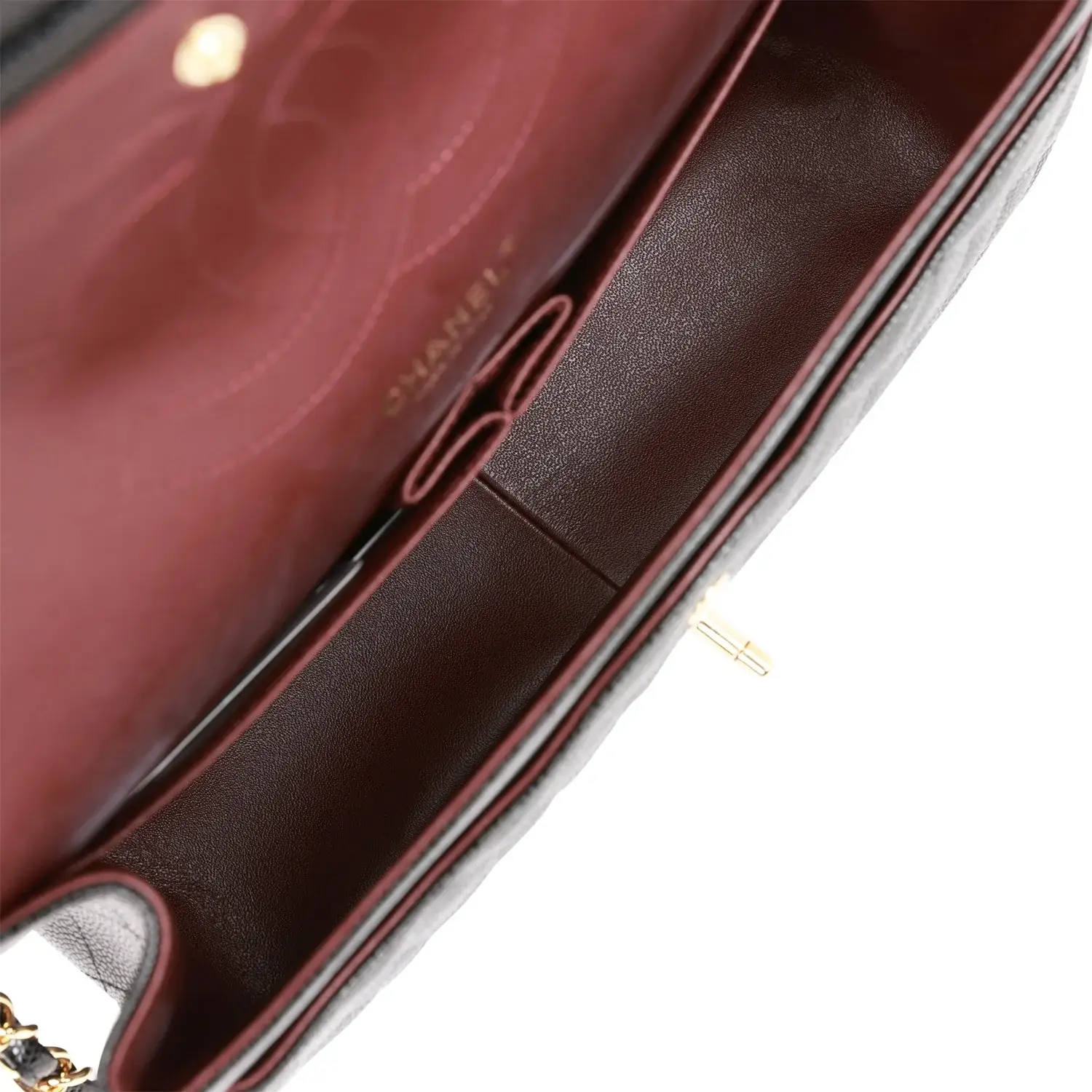 CC Jumbo Classic Double Flap Bag Black Caviar Gold Hardware - image 6