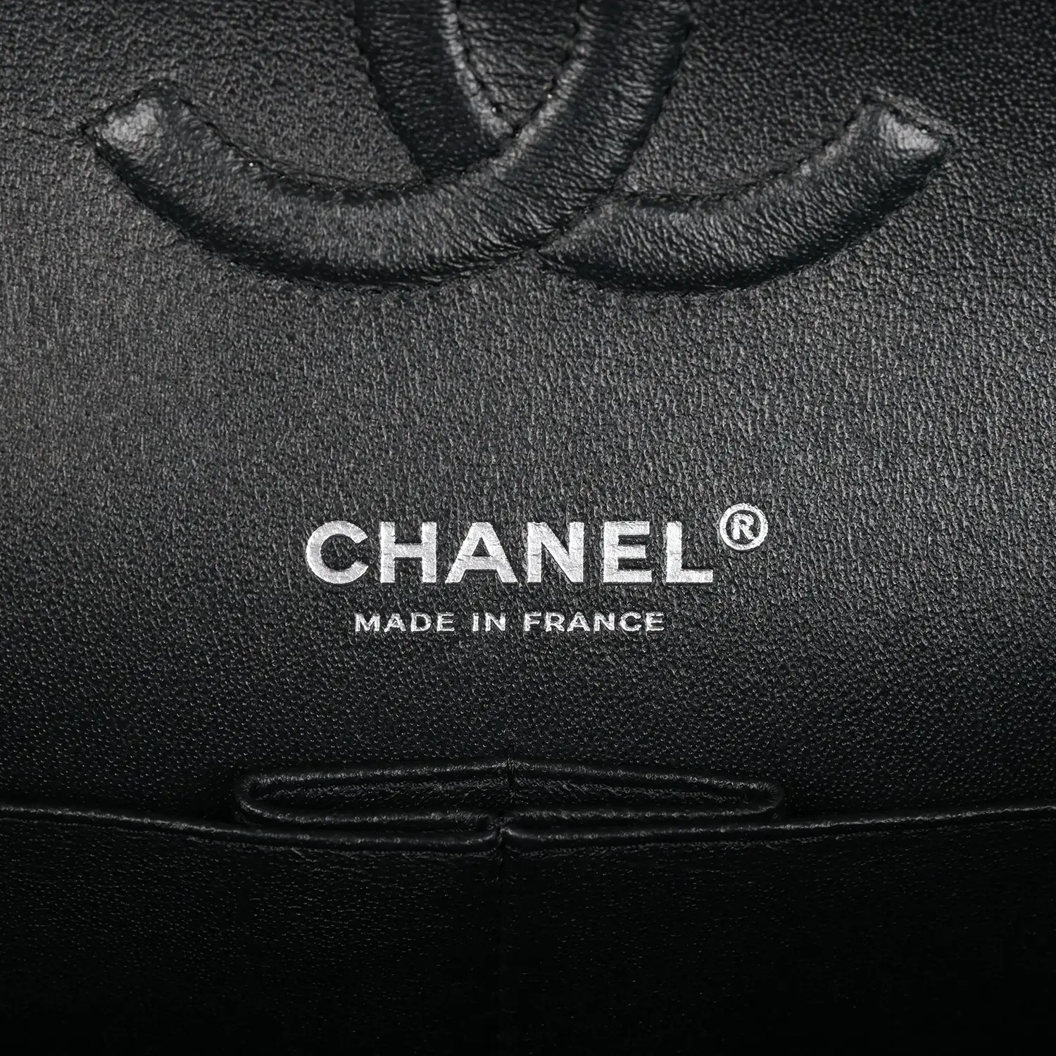 CC Medium Classic Double Flap Bag SO Black Crumpled Calfskin Black Hardware - image 6