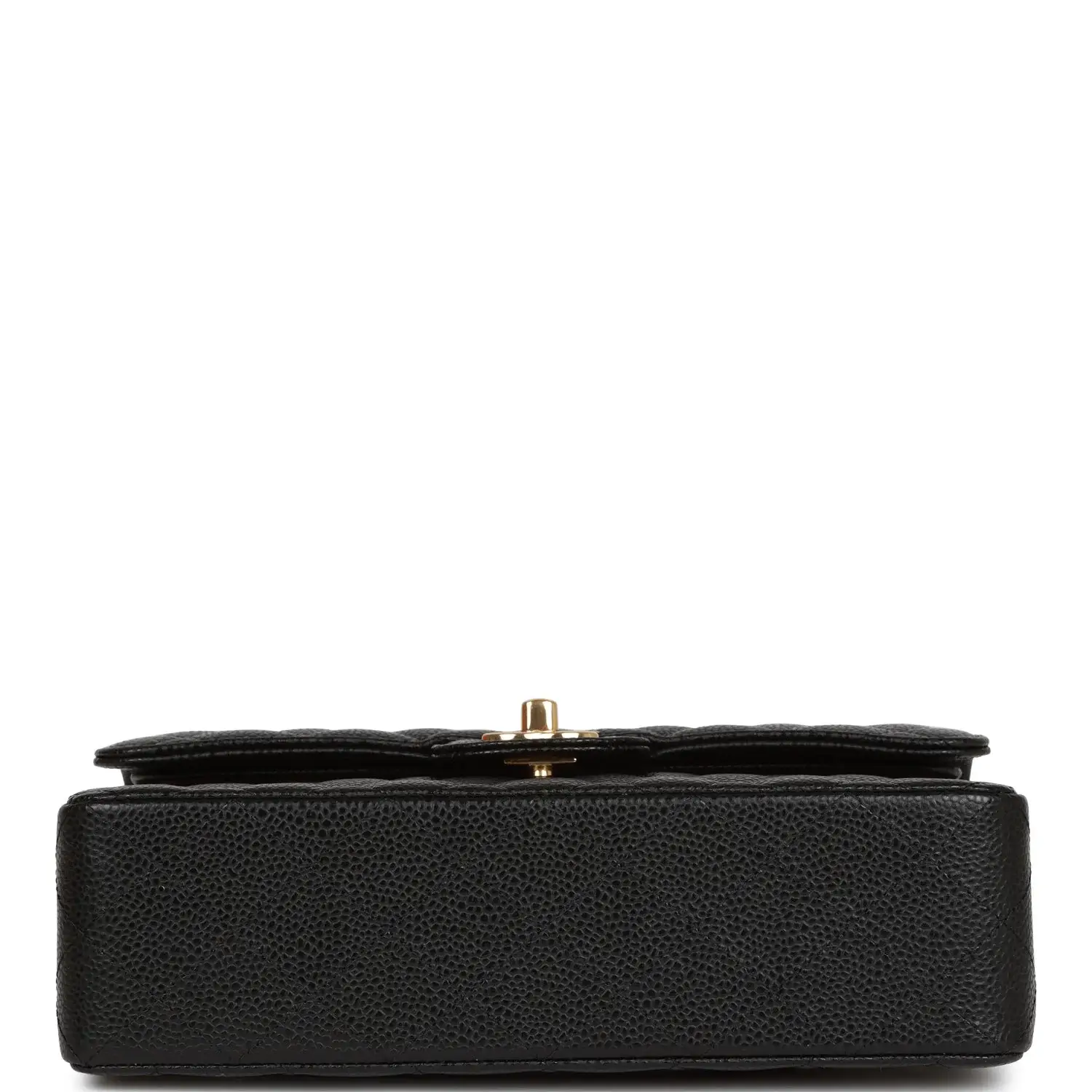 CC Small Classic Double Flap Black Caviar Gold Hardware - image 6