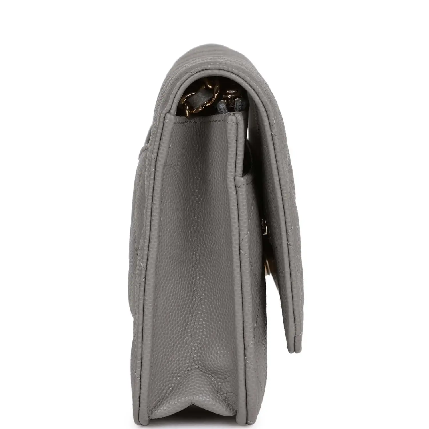 CC Wallet on Chain WOC Grey Caviar Light Gold Hardware - image 7