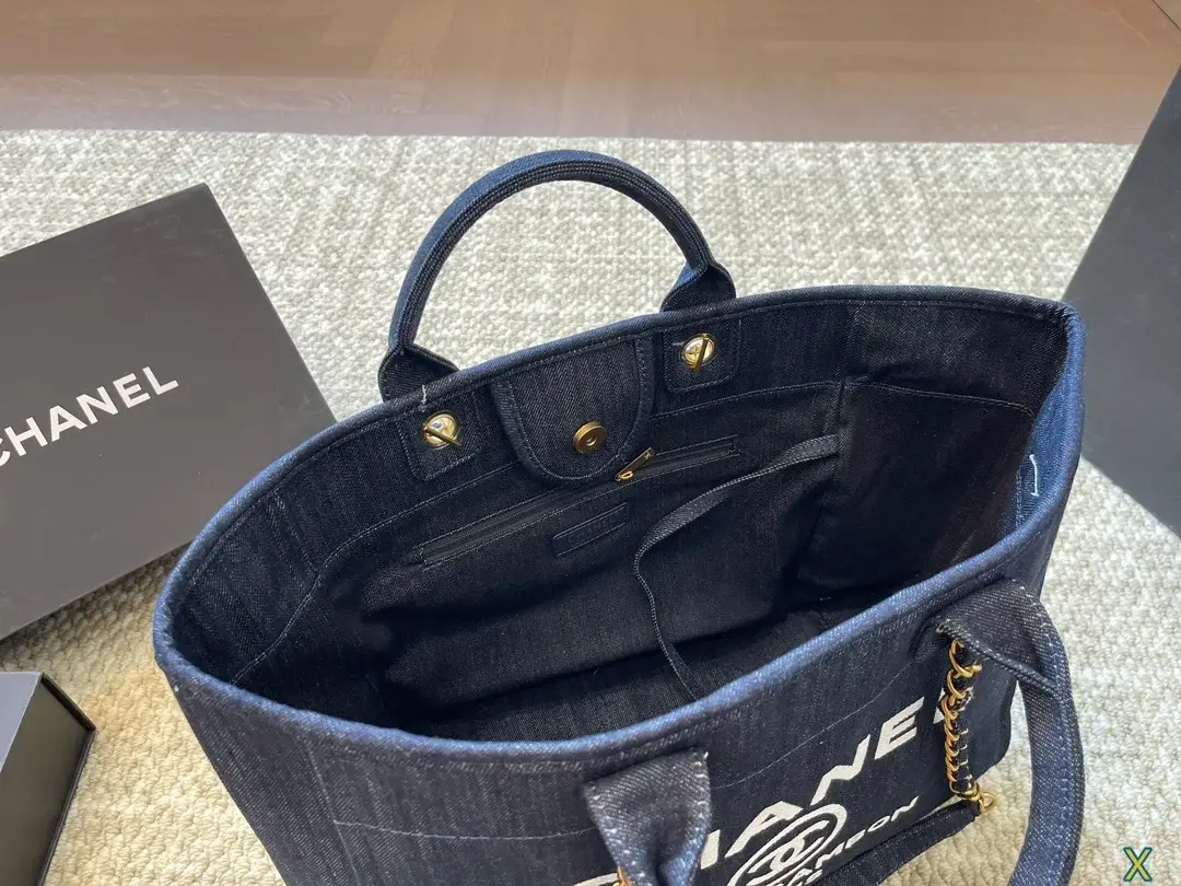 CC new arrival denime tote bag size:  37 * 31 cm - image 9