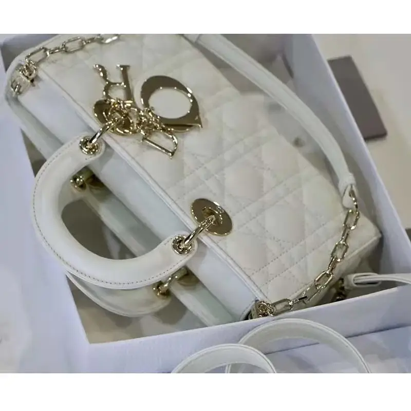 CD Women CD Lady D-Joy Bag Latte Cannage Lambskin - image 10
