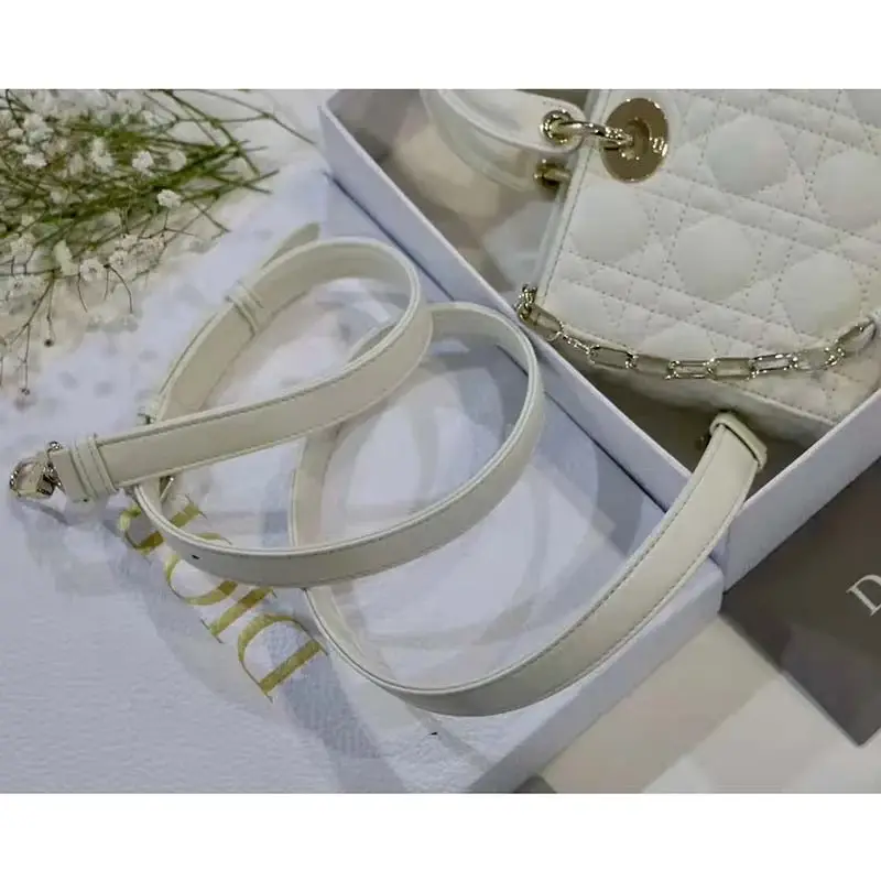 CD Women CD Lady D-Joy Bag Latte Cannage Lambskin - image 19