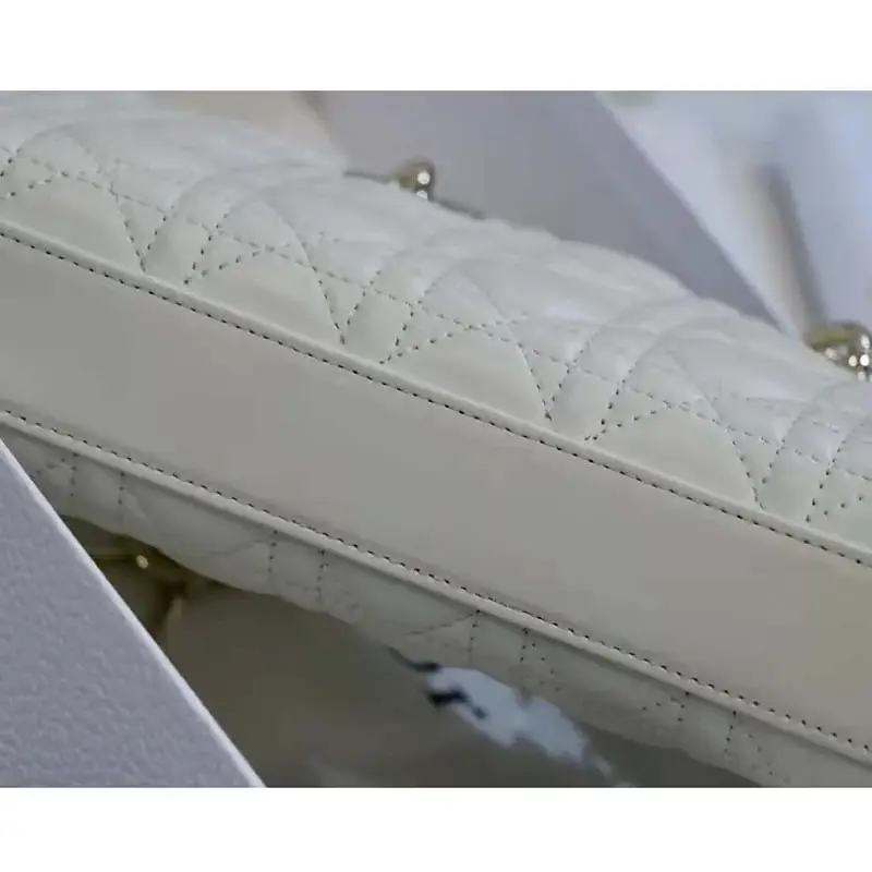 CD Women CD Lady D-Joy Bag Latte Cannage Lambskin - image 4