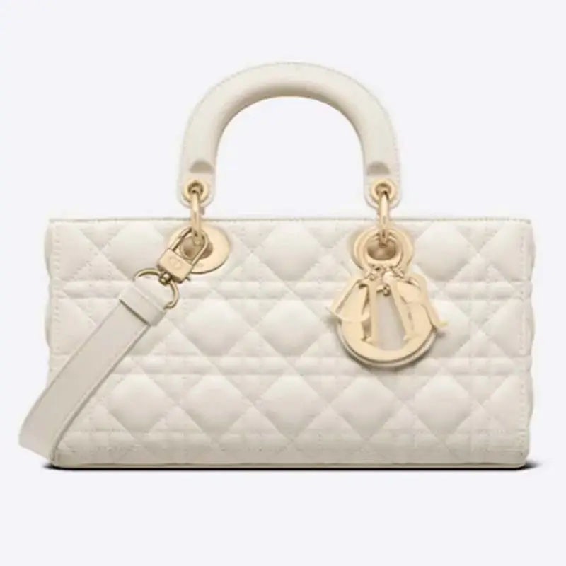 CD Women CD Lady D-Joy Bag Latte Cannage Lambskin - image 8
