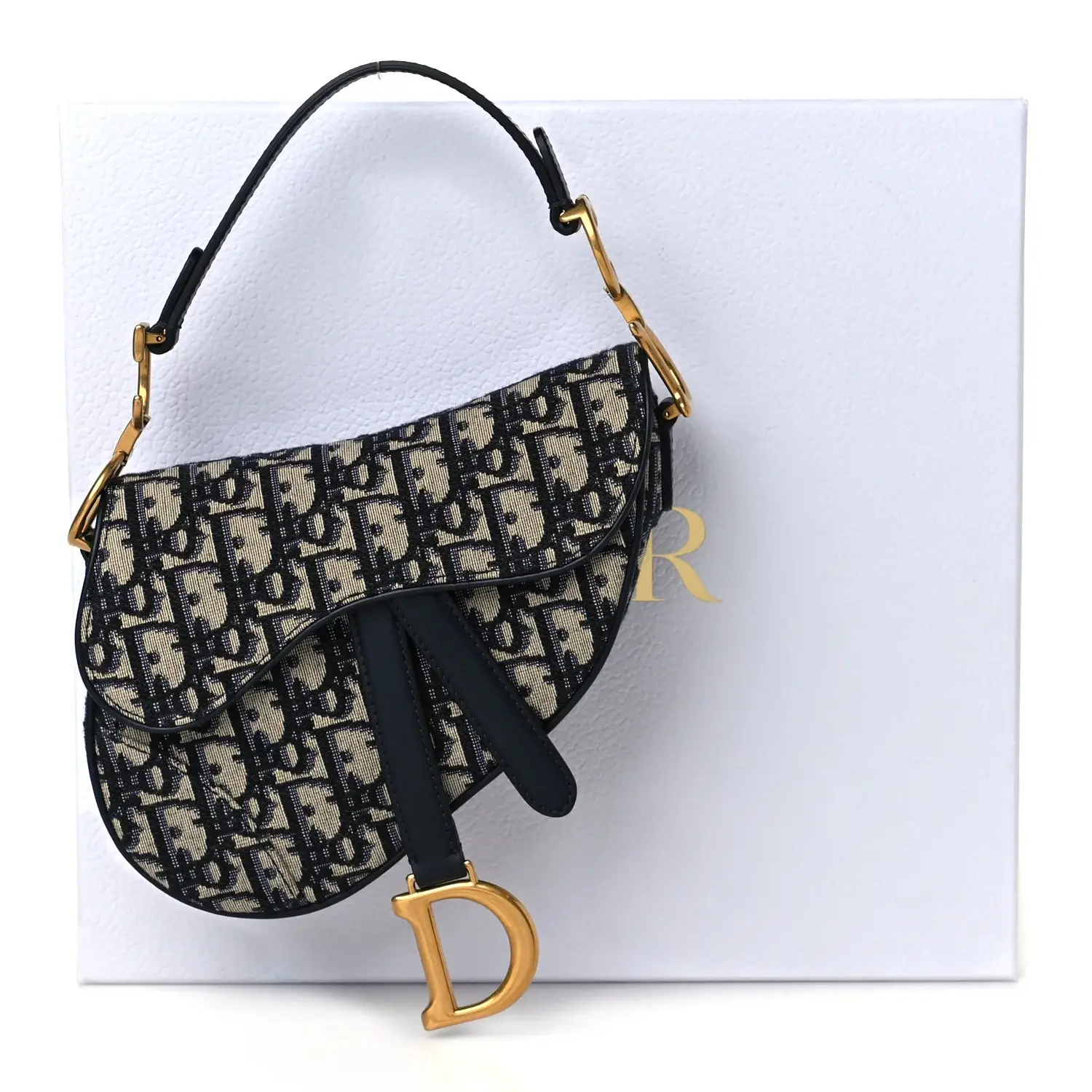 CHRISTIAN D Oblique Mini Saddle Bag Blue - image 2