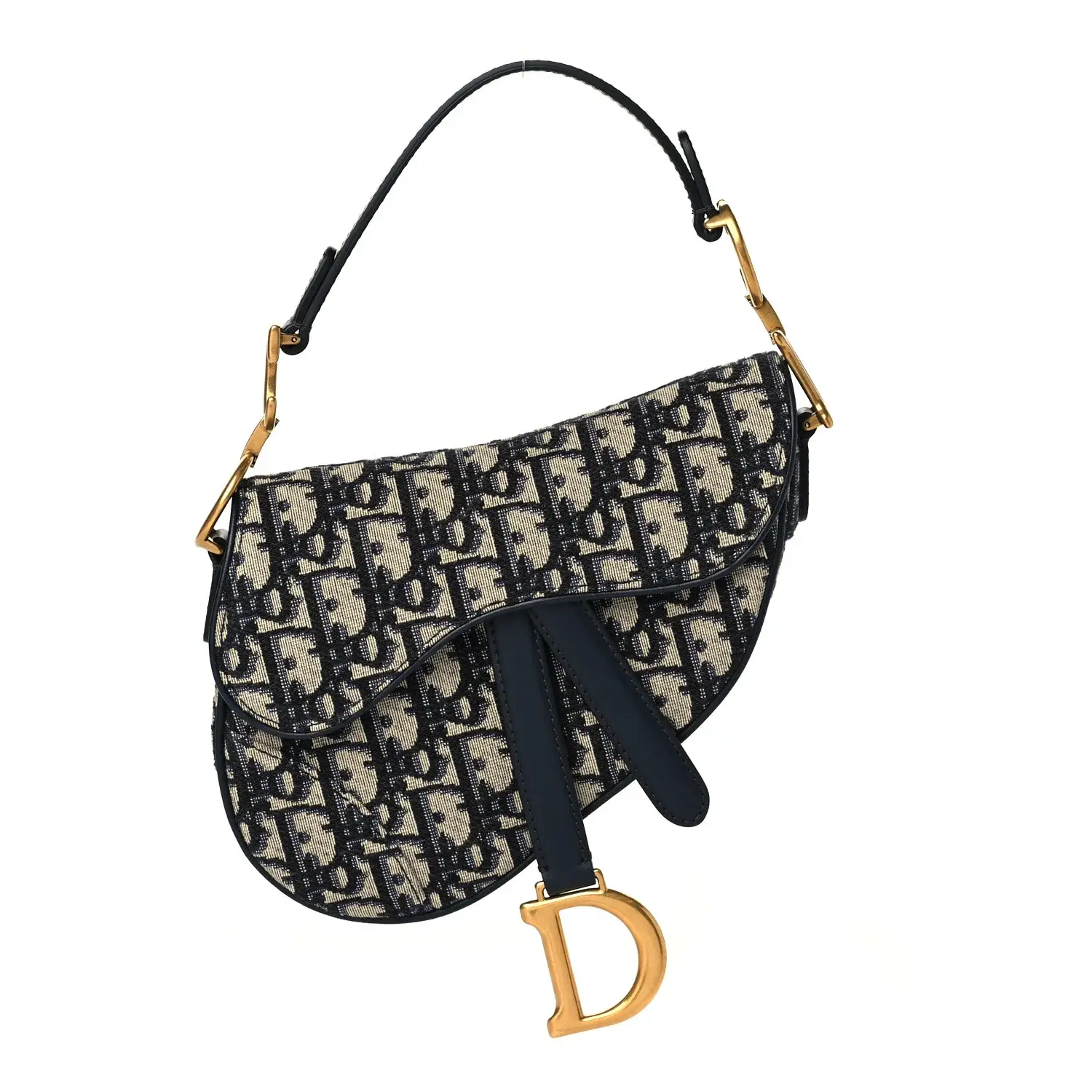 CHRISTIAN D Oblique Mini Saddle Bag Blue - image 4