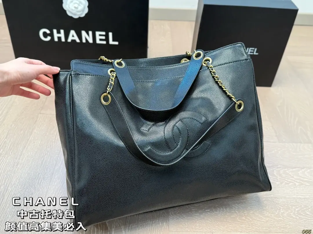 Cc new arrival vintage tote bag size: 41*30 cm - image 3