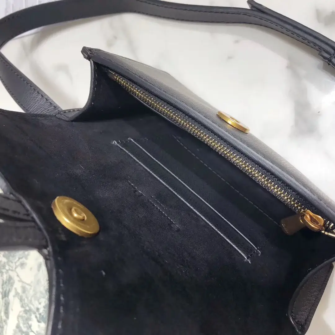 D Black Calfskin Saddle Belt Bag - image 6