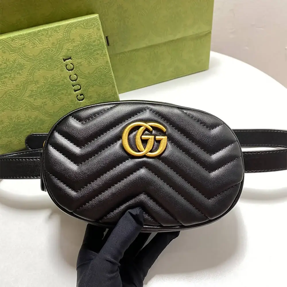 GG Marmont Quilted Leather Belt Bag - image 4