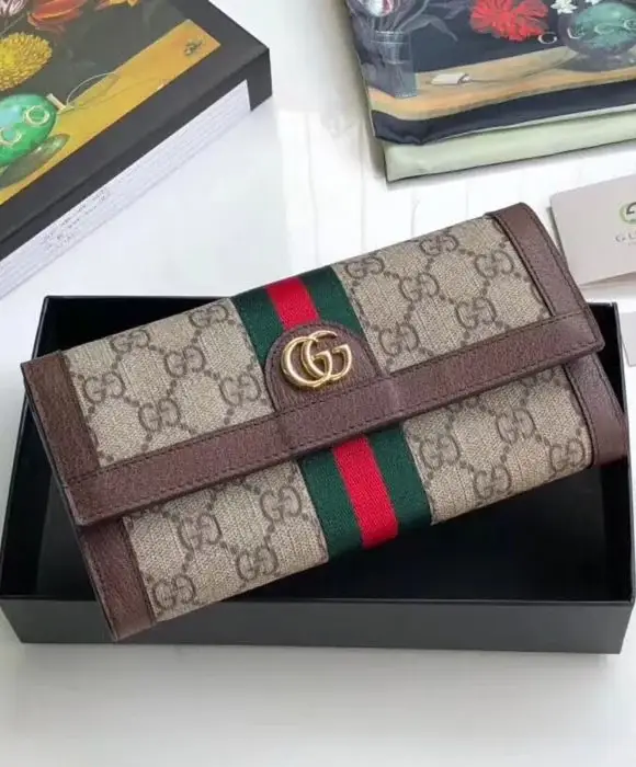 GG Ophidia GG continental wallet 523153 Dark Coffee - image 2