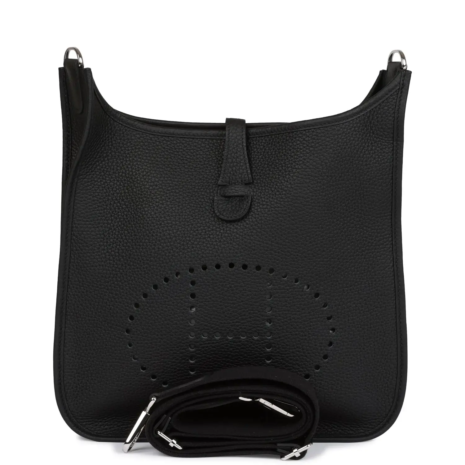 H Evelyne III PM Black Clemence Palladium Hardware - image 1