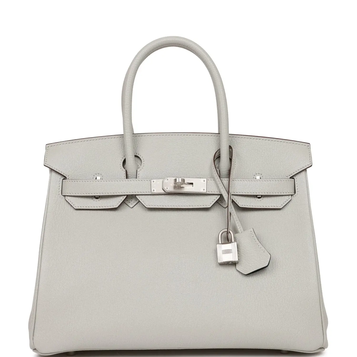 H Special Order (HSS) Birkin 30 Gris Perle Verso Chevre Brushed Palladium Hardware - image 6