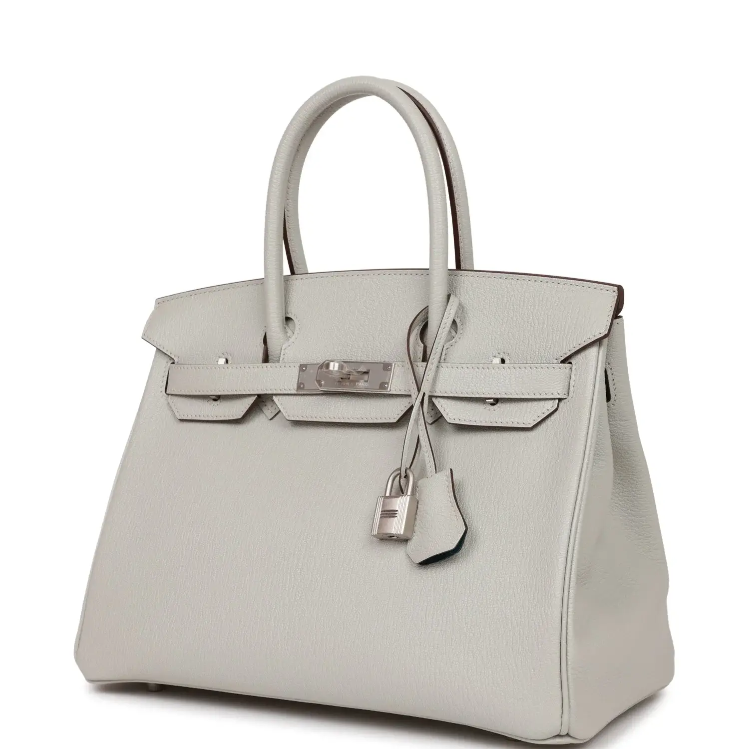 H Special Order (HSS) Birkin 30 Gris Perle Verso Chevre Brushed Palladium Hardware - image 5