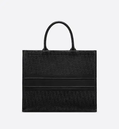 LARGE D BOOK TOTE Black D Oblique Embossed Calfskin (42 x 35 x 18.5 cm) - image 1