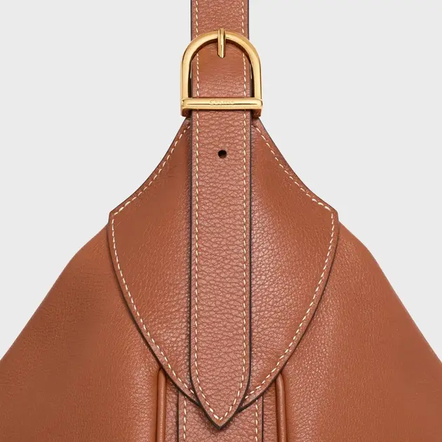 LARGE ROMY IN SUPPLE CALFSKIN TAN - image 4