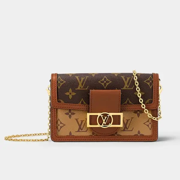 L Portefeuille Dauphine Chain wallet on shoulder Bag M68746 - image 8