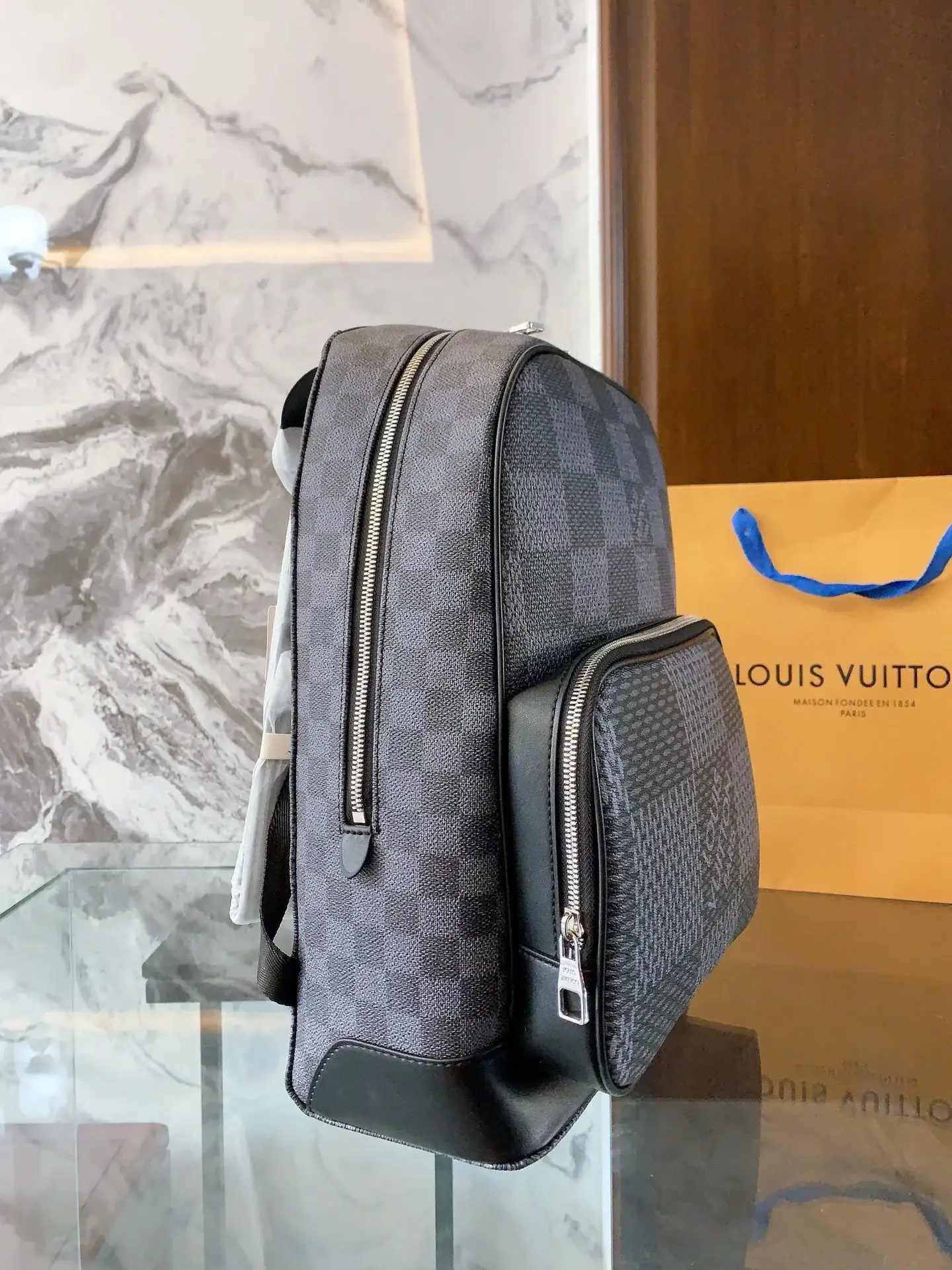 Louis × NIGO new arrival men backpack bag size: 38-29-13cm - image 13