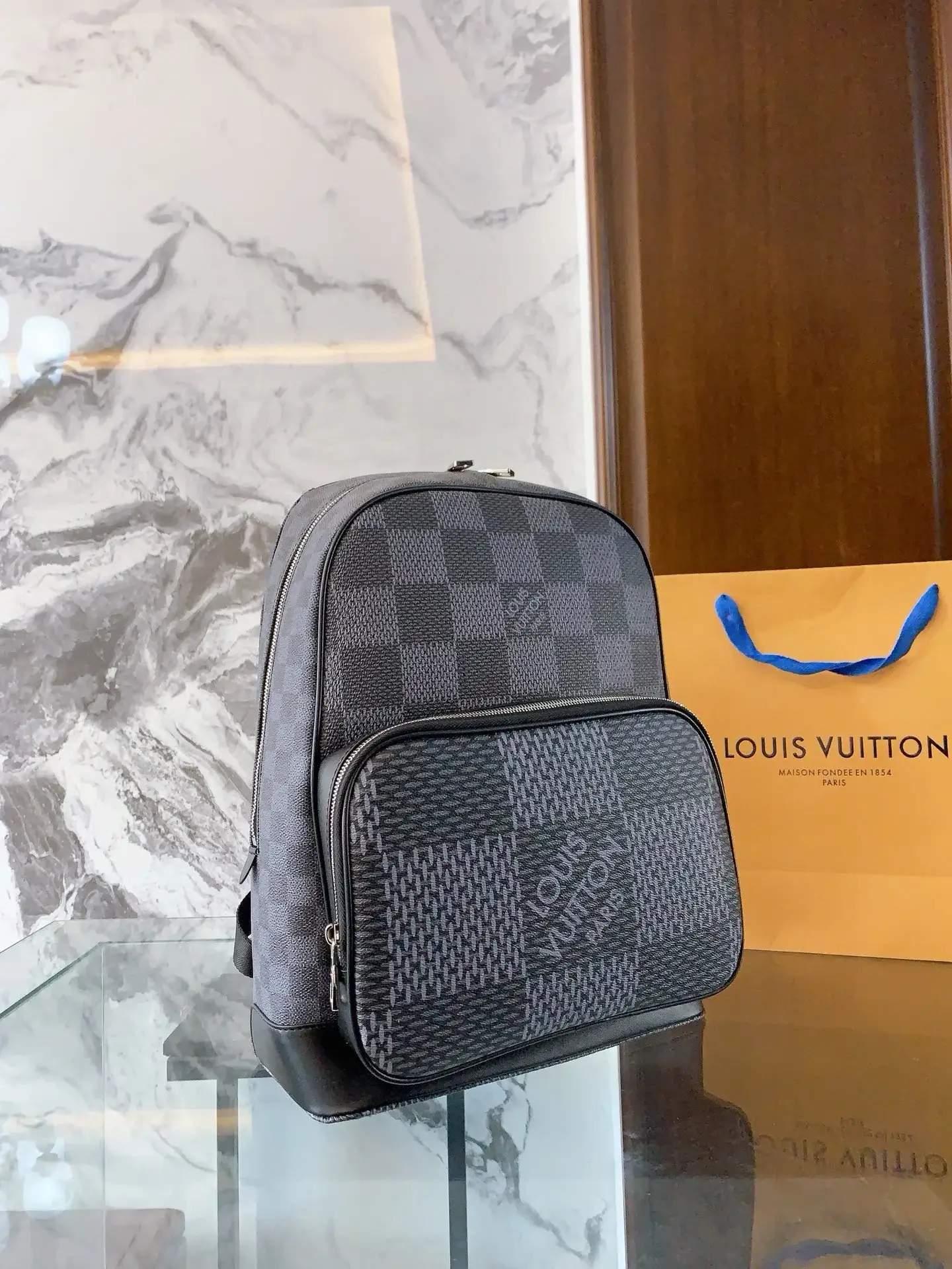 Louis × NIGO new arrival men backpack bag size: 38-29-13cm - image 12