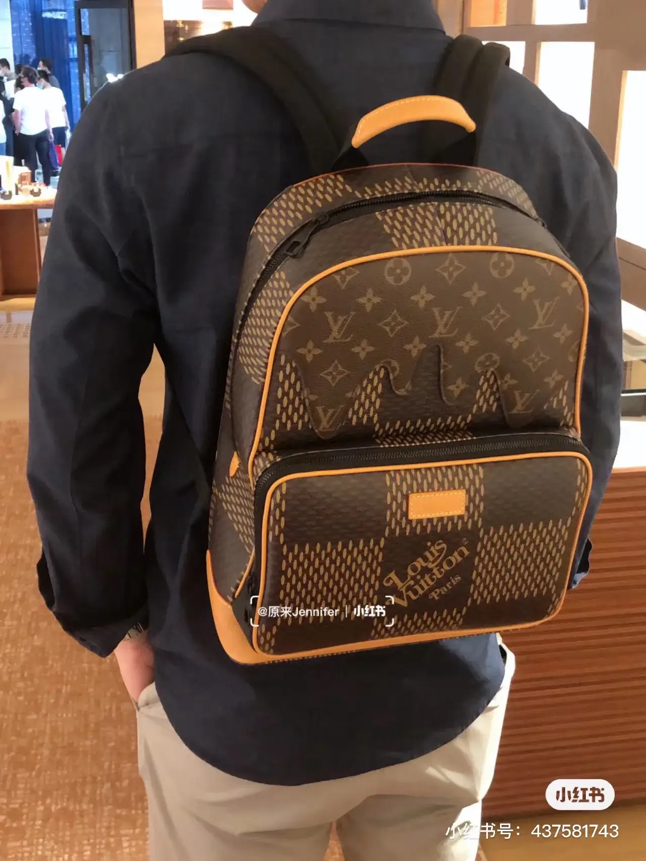 Louis × NIGO new arrival men backpack bag size: 38-29-13cm - image 6
