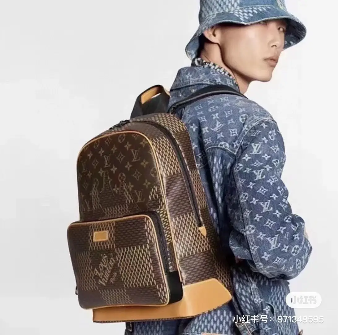 Louis × NIGO new arrival men backpack bag size: 38-29-13cm - image 4
