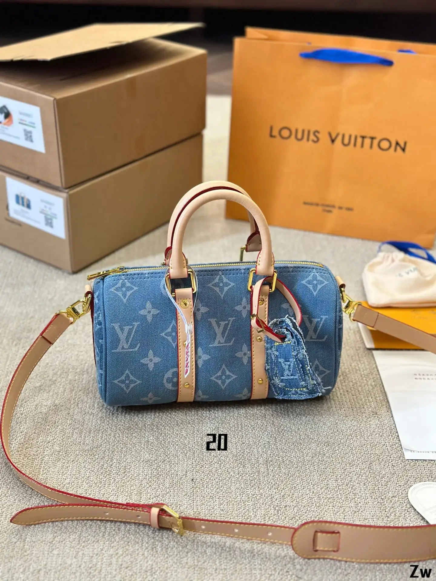 Louis Speedy nano Denim bag - image 11