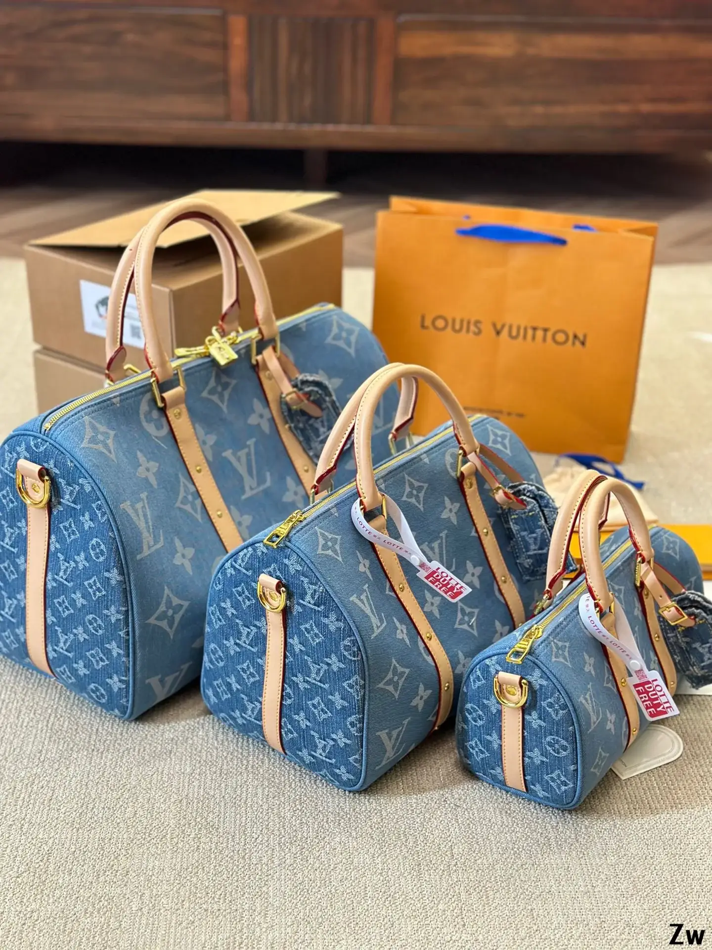 Louis Speedy nano Denim bag - image 12