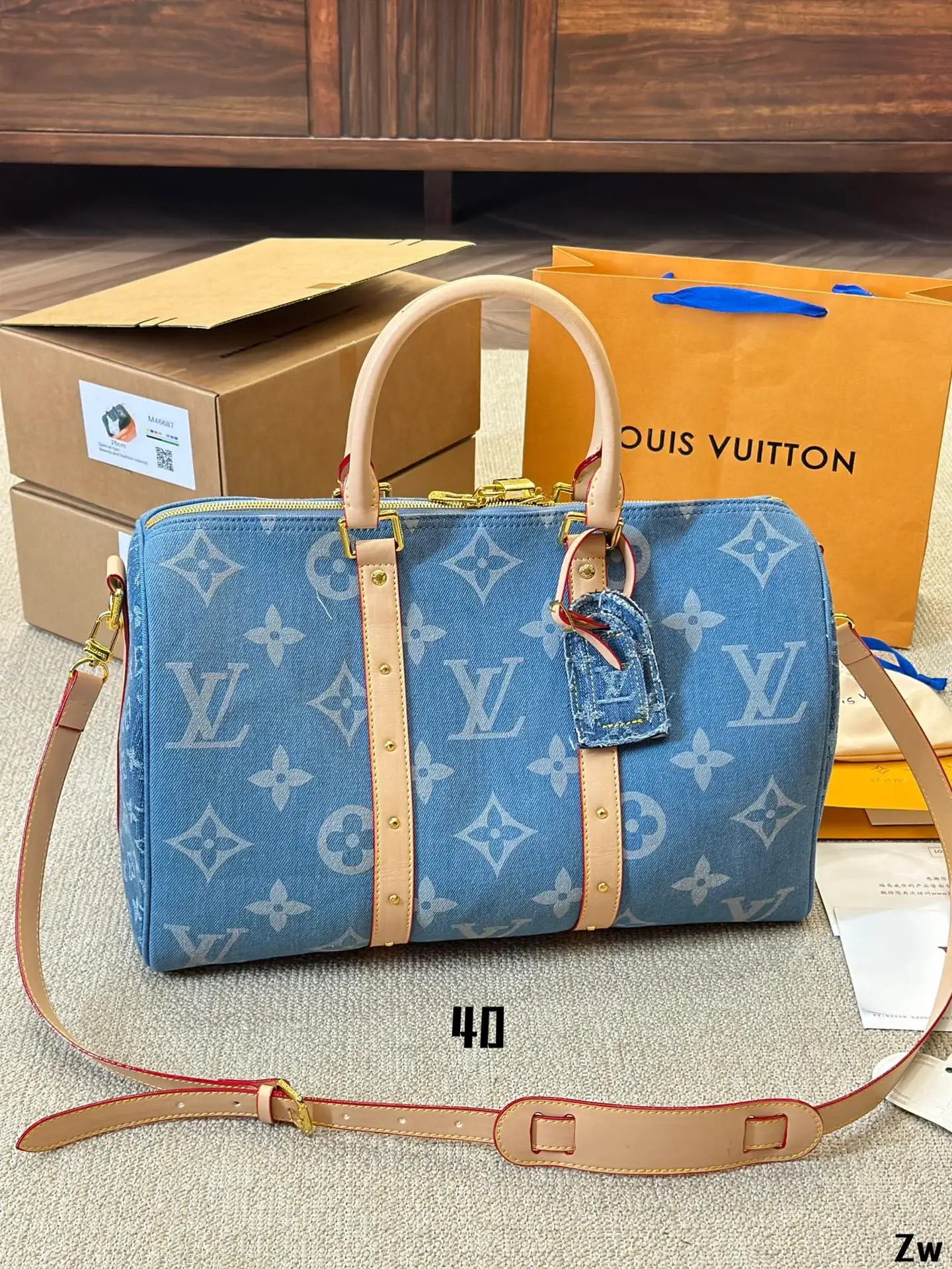 Louis Speedy nano Denim bag - image 8