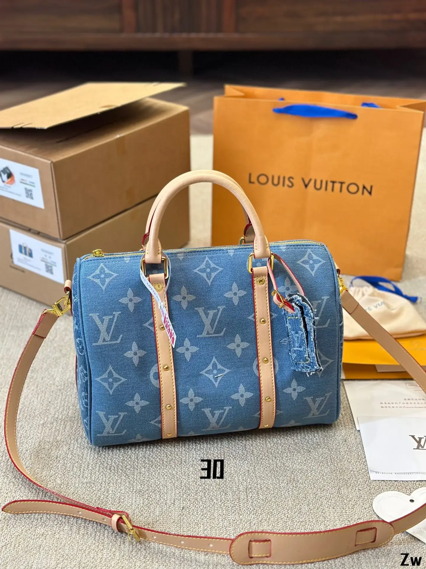 Louis Speedy nano Denim bag - image 9