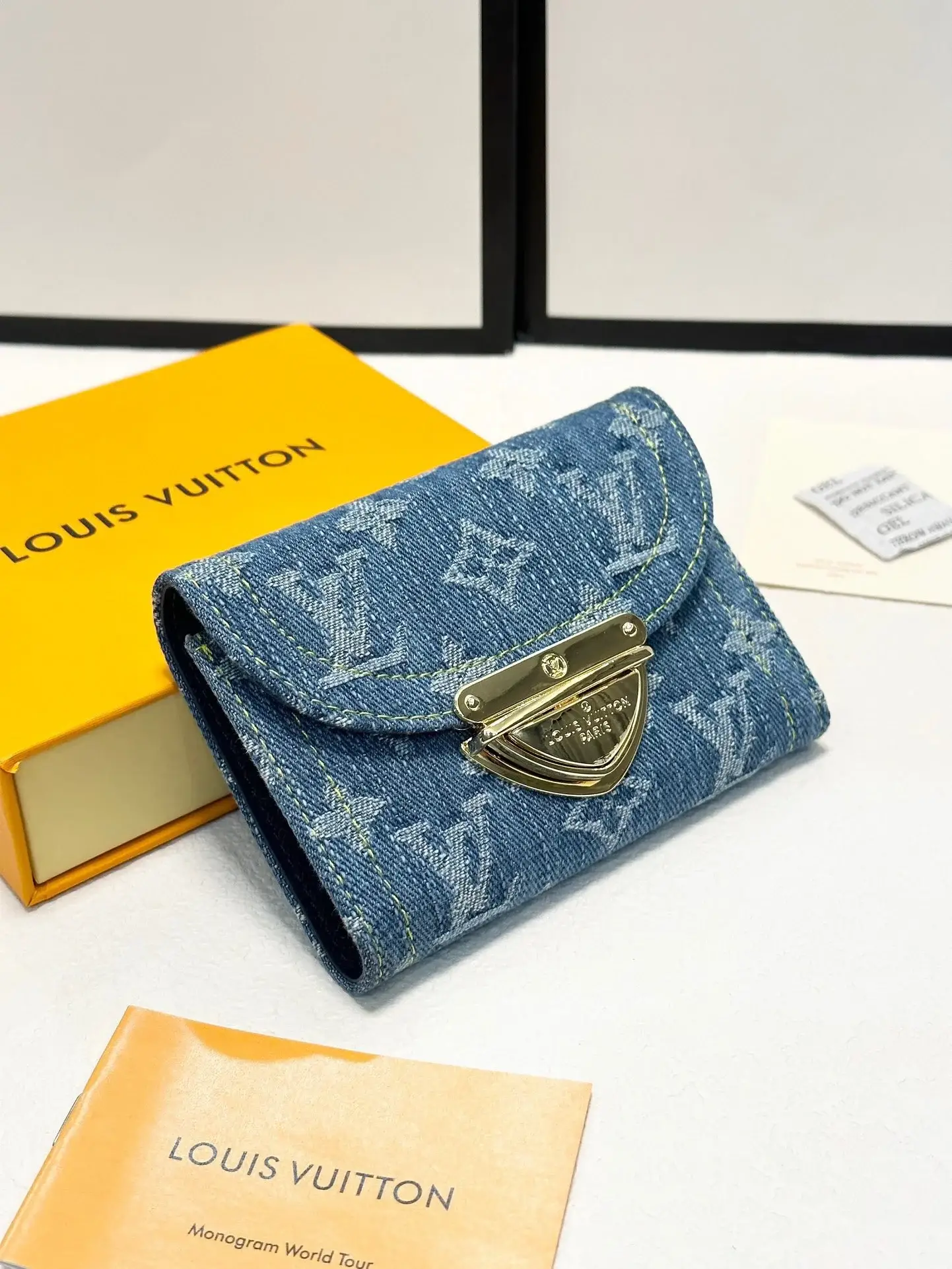 Louis new arrival denim wallet size: 12*9.5 cm - image 3