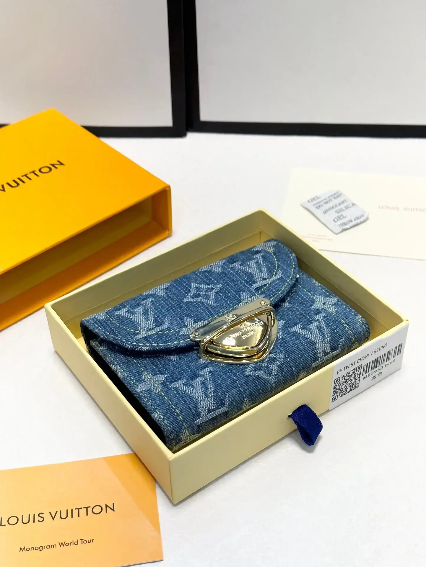 Louis new arrival denim wallet size: 12*9.5 cm - image 4
