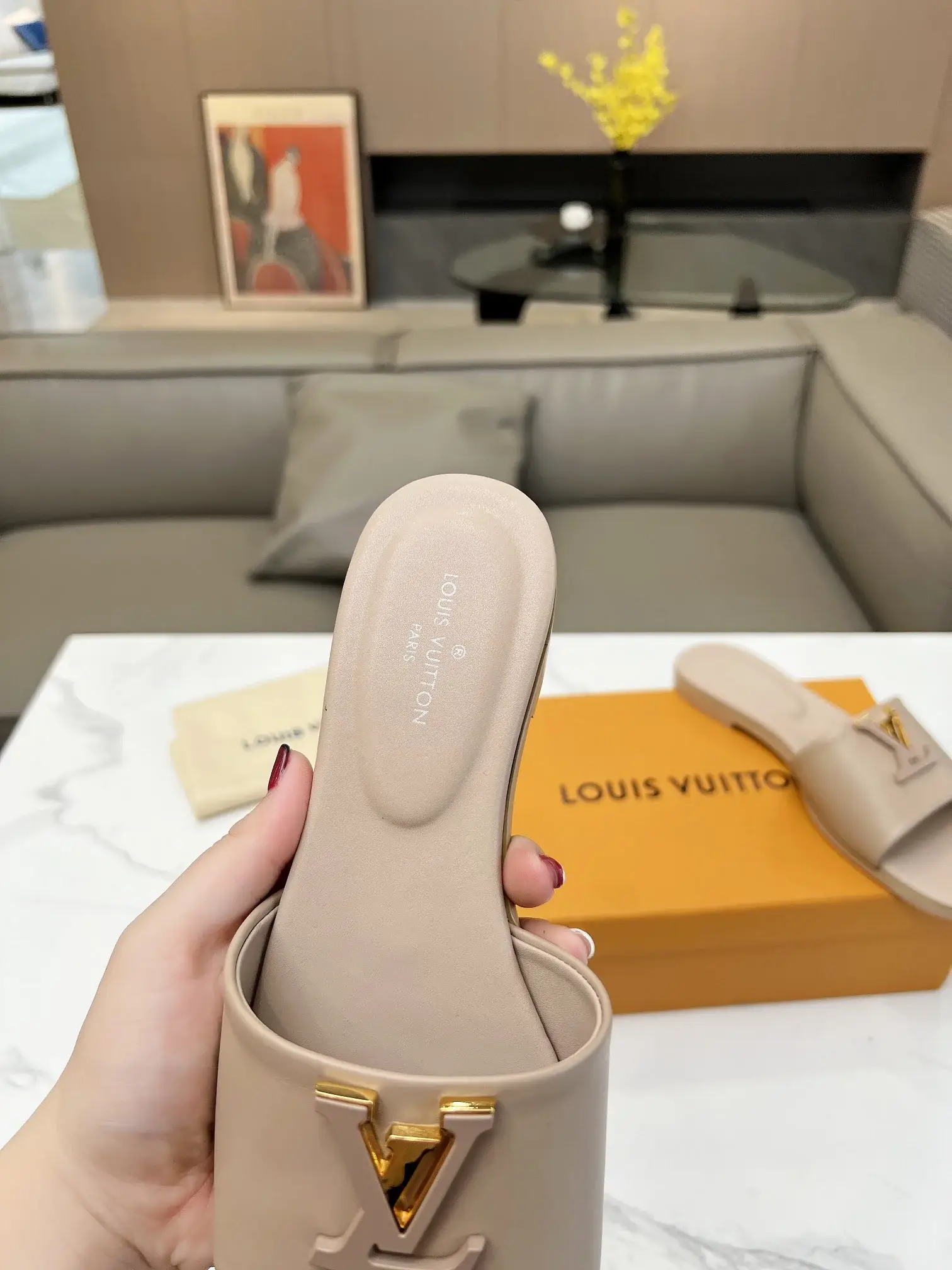 Louis new arrival women slippers heels 4.5cm - image 4