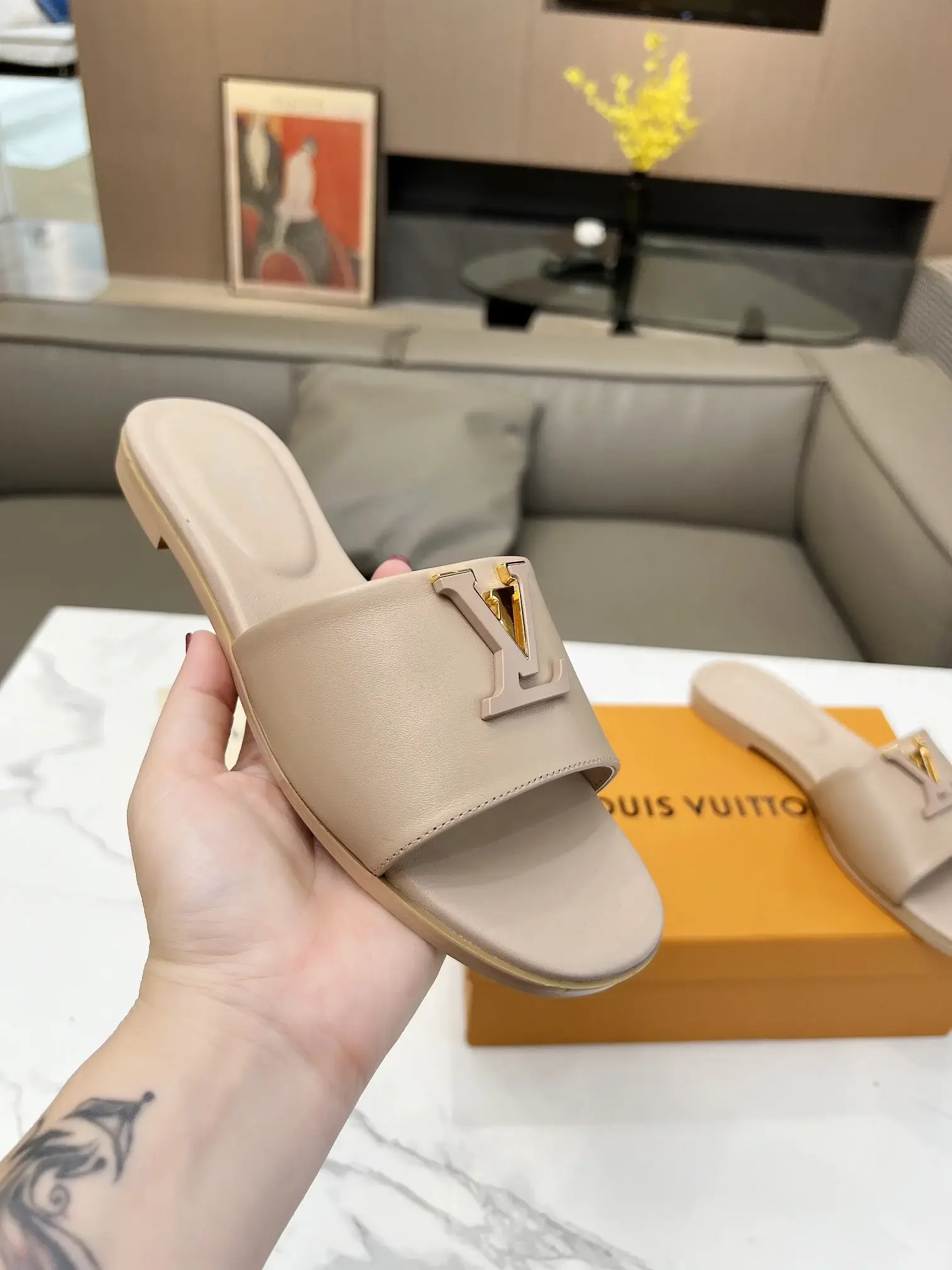 Louis new arrival women slippers heels 4.5cm - image 5