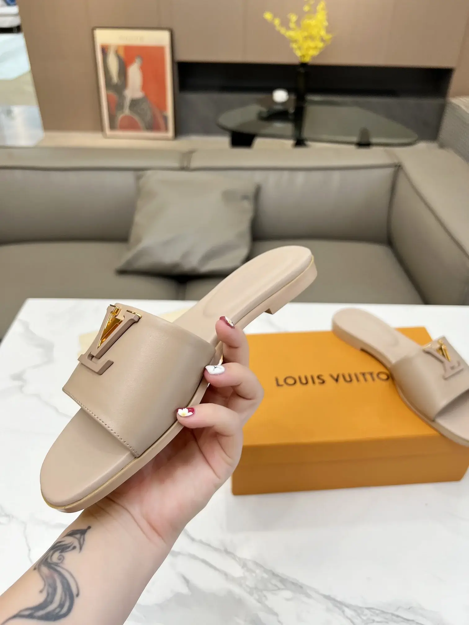 Louis new arrival women slippers heels 4.5cm - image 9