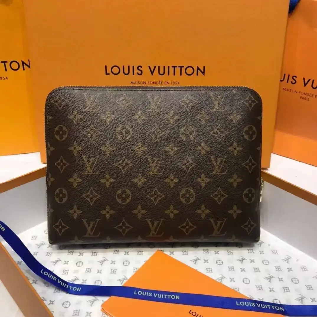 Louis new pouch damier graphite bag size： 21.0 x 27.0 x 5.0 cm - View 8
