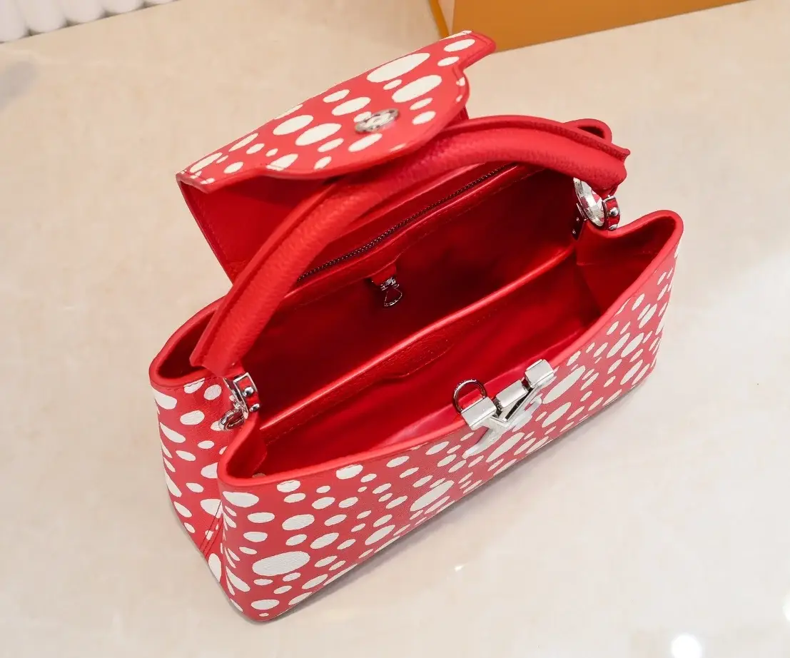 Louis x YK Capucines Taurillon new arrival bag size 27 x 18 x 9 cm - image 5