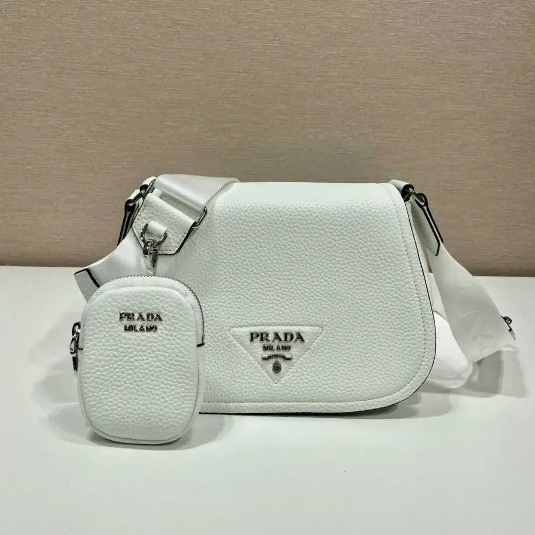 Pra Shoulder Bag White For Women, Women’s Bags 8.6in/22cm - image 3