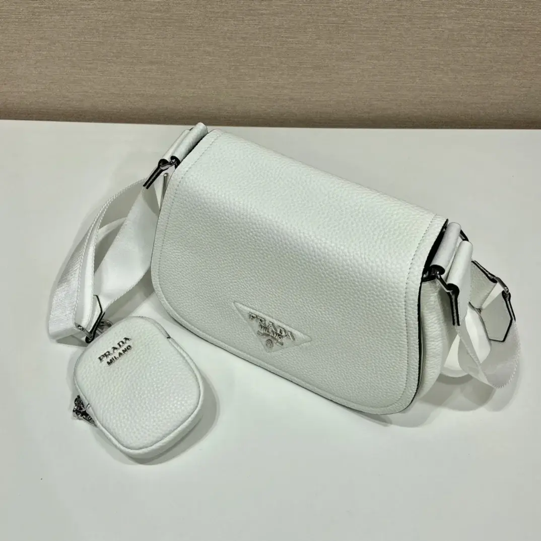 Pra Shoulder Bag White For Women, Women’s Bags 8.6in/22cm - image 4
